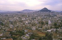 Athen - Hintergrund: Lykabettos-H�gel