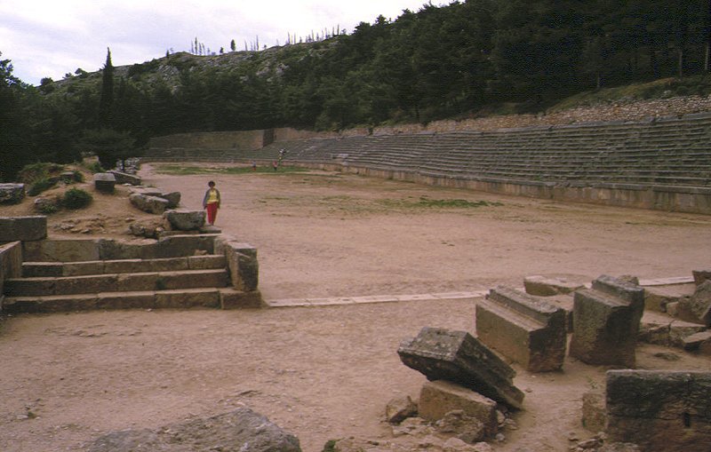 Das Stadion für die Pythischen Spiele in Delphi