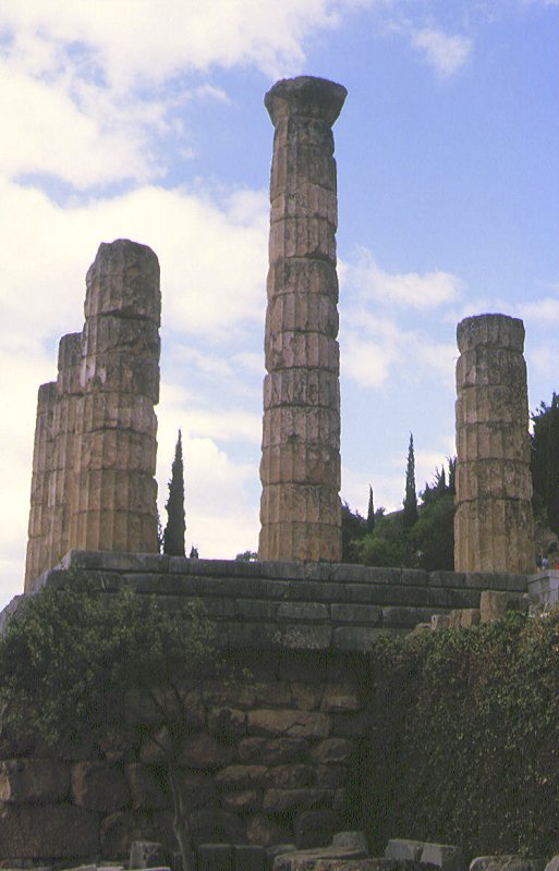 Der Apollontempel in Delphi