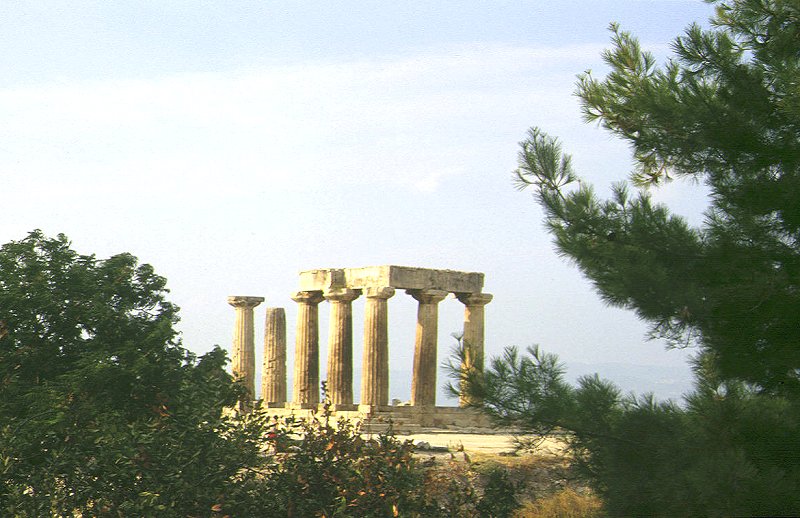 Der Apollontempel in Alt-Korinth