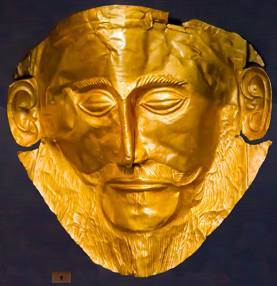 Goldmaske des Agamemnon aus Mykene
