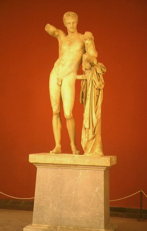 Hermes von Praxiteles im Museum von Olympia